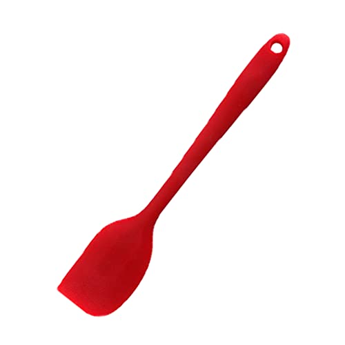 JeoPoom Silikon Spatel, Spatel Teigschaber, Teigschaber Silikon, Hitzebeständig, für Kochen, Backen und Rühren, Spülmaschinenfest und Leicht zu Reinigen (Rot) von JeoPoom