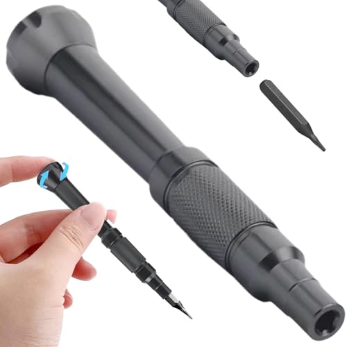 Bit -Treibergriff, Schraubendrehergriff, 4 mm Sechskantmagneter Aluminium -Legierungs -Bit -Treiber für die Elektronikreparatur Bit -Treibergriff, Schraubendrehergriff, 4 mm Sechskantmagneter Aluminium -Legierungs -Bit -Treiber für die Elektronikreparatur von Jeorywoet