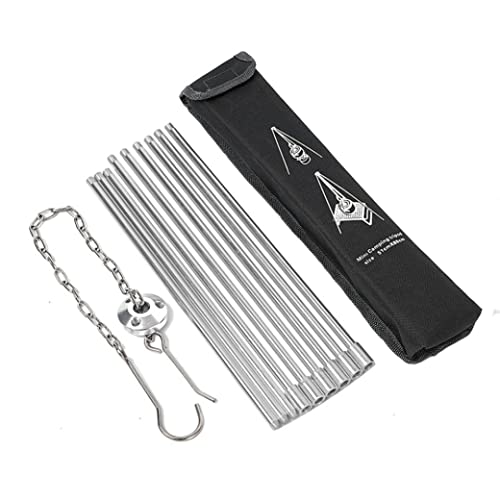 Camping Stativkampenfeuer kocht Holländische Ofenstativ Klappgrill Stand Stativ Aluminium Legierung Herd Stativ für niederländische Öfen, Kaffeetöpfe, Teeköpfe, Silberkampenfeuerstativstativ von Jeorywoet