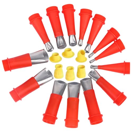 Caulking -Werkzeug -Kit, 20 -pcs -Kesselspitzen, Edelstahl -Werkzeugkit mit Befestigung, einfach zu verwendende Dichtungswaffe für Badezimmer Küchentüren Fenster für Zuhause von Jeorywoet