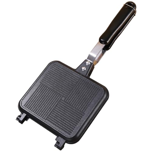Gegrillter Sandwichhersteller, Sandwichhersteller mit Griff, Nicht-Stick-Bratpfanne gegrillte doppelseitige, geröstete Panini-Presse für die Heimküche für Zuhause von Jeorywoet