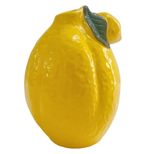 Gelbe Vase, Zitronenvase, attraktive Zitronenform Keramik, 6x5 -Zoll -Gelbe Pflanzer kreativer Geschenke für Innenhäuser, Keramik Gelbe Vase, Zitronenvase, attraktive Zitronenform Keramik, 6x5 -Zoll -Gelbe Pflanzer kreativer Geschenke für Innenhäuser, Keramik von Jeorywoet