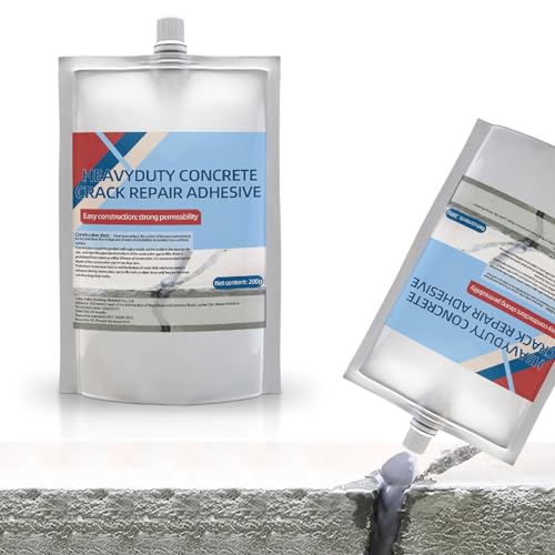 Hochleistungsbeton -Rissreparaturkleber, Beton -Kessel -Kleber 200 ml Schwerlastriss Reparatur Wasserdeter Zementfüller im Freien für Zuhause für Zuhause von Jeorywoet