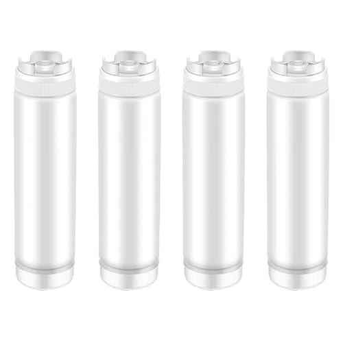 Jeorywoet 4pcs Squeeze -Flaschen, 480 ml Squeeze Flaschen für Saucen Plastik Wiederverwendbare Saucenspender mit Deckel Gewürzflasche für Saucen Ketchup Sauerrahms Selbst, Flasche Jeorywoet 4pcs Squeeze -Flaschen, 480 ml Squeeze Flaschen für Saucen Plastik Wiederverwendbare Saucenspender mit Deckel Gewürzflasche für Saucen Ketchup Sauerrahms Selbst, Flasche von Jeorywoet