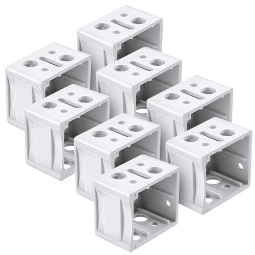 Jeorywoet Fensterblindklammern, 8pcs Blindklammern 1 weiße quadratische Mini für Fenster Jalousiem von Jeorywoet