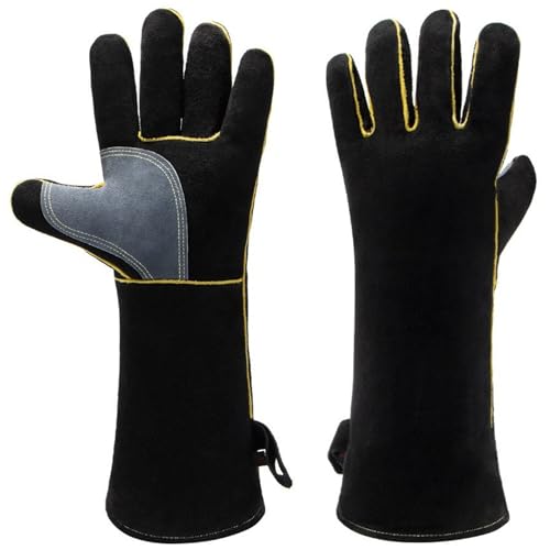 Jeorywoet Feuerfeste Handschuhe, feuerfeste Handschuhe Hitze- und feuerbeständig von Jeorywoet