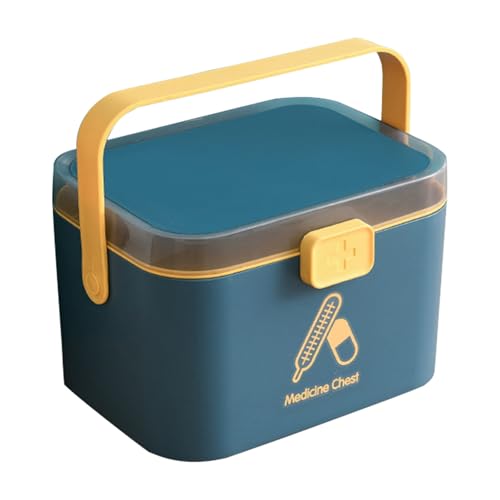 Jeorywoet Medizinspeicherbox, Medizinbox Dual Layer fein versiegelter Organisator abschließbarer Pillenbehälter mit ergonomischem Griff großer Kapazität PP -Speicher für Home Office School Jeorywoet Medizinspeicherbox, Medizinbox Dual Layer fein versiegelter Organisator abschließbarer Pillenbehälter mit ergonomischem Griff großer Kapazität PP -Speicher für Home Office School von Jeorywoet