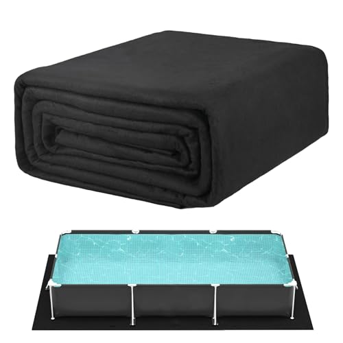 Jeorywoet Pool Liner, Pool Liner Pad, 6, 6x10ft Rechteck faltbar und kedenresistente Erdungspads, Cassable Matte für Zuhause, Außens von Jeorywoet