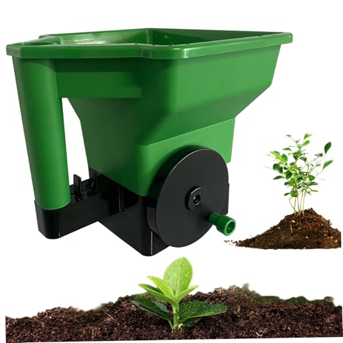 Jeorywoet Saatgutverteiler, Grassamenbranche, verstellbare Kunststoff -Handheld -Dünger -Spreizer, tragbares Pflanzwerkzeug für Gärten, Rasenflächen und Farmen für Outdoors von Jeorywoet