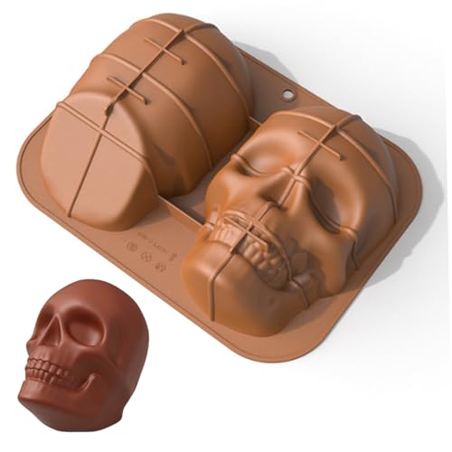 Jeorywoet Schädel Silikonkuchenform, Halloween -Kuchenform Schädel Jeorywoet Schädel Silikonkuchenform, Halloween -Kuchenform Schädel von Jeorywoet