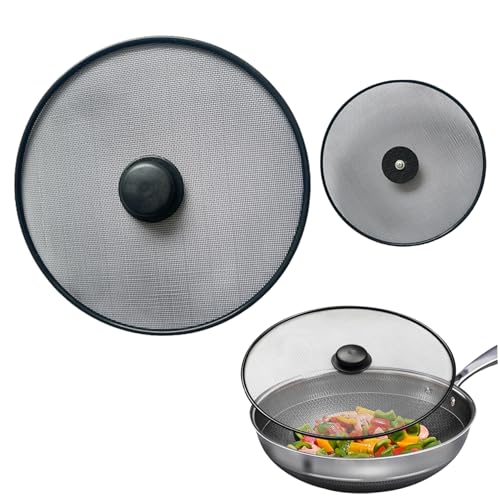 Jeorywoet Splatter -Bildschirm, 3pcs Frittingpfanne Splitter Grease -Bildschirm Mesh Oil Proof Topf Deckel Küchenzubehör zum Kochen, Schutz zum Kochen Jeorywoet Splatter -Bildschirm, 3pcs Frittingpfanne Splitter Grease -Bildschirm Mesh Oil Proof Topf Deckel Küchenzubehör zum Kochen, Schutz zum Kochen von Jeorywoet