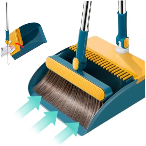 Jeorywoet Sweeping Pinsel und Dustpaneet -Set, 3pcs/Set Broom und Dustpan Long Griff mit Wasserschaber 180 ° Rotatierbar Faltbare Stehkombination für die Heimküche Jeorywoet Sweeping Pinsel und Dustpaneet -Set, 3pcs/Set Broom und Dustpan Long Griff mit Wasserschaber 180 ° Rotatierbar Faltbare Stehkombination für die Heimküche von Jeorywoet