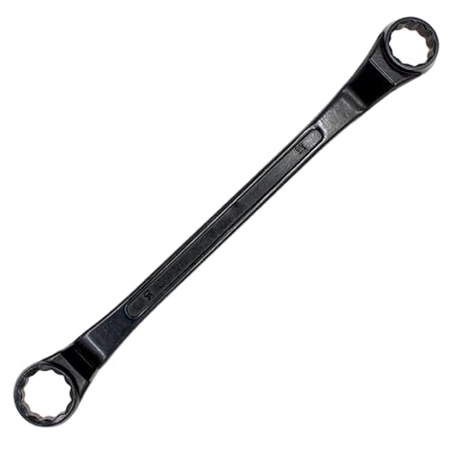Jeorywoet Verstellbarer Schraubenschlüssel, Klempnerschlüssel, 75-Grad-Offset-Doppelkasten-Ende, 19x22 mm, einmalige Würfel, Kostwiderstand, hohe Festigkeit für Zuhause von Jeorywoet