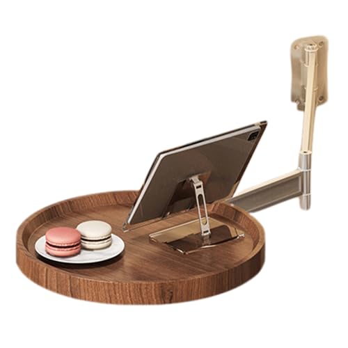Jeorywoet Wandmontierte Tisch, Wandmontierter Klapptisch Verstellbares hölzerner Raumsparend Kleiner runder Schreibtisch für kleine Räume Home Wohnzimmer, braun Jeorywoet Wandmontierte Tisch, Wandmontierter Klapptisch Verstellbares hölzerner Raumsparend Kleiner runder Schreibtisch für kleine Räume Home Wohnzimmer, braun von Jeorywoet