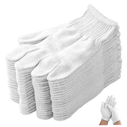 Kochhandschuhe, 10pcs BBQ -Handschuhe hitzebeständige weiße Baumwolle zum Grillen des Kochens Lebensmittelhandling Gartenarbeit Kochhandschuhe, 10pcs BBQ -Handschuhe hitzebeständige weiße Baumwolle zum Grillen des Kochens Lebensmittelhandling Gartenarbeit von Jeorywoet