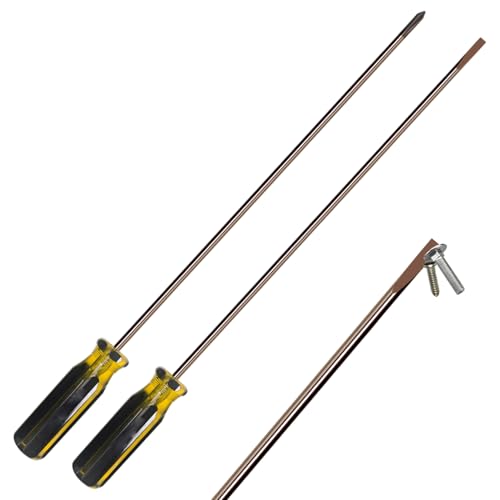 Langer Schraubendreher, 2pcs Langer Schraubendreher, Magnetspitze hohe Härte kräftiger flacher Kopf und Kreuzsatz für Zuhause Langer Schraubendreher, 2pcs Langer Schraubendreher, Magnetspitze hohe Härte kräftiger flacher Kopf und Kreuzsatz für Zuhause von Jeorywoet