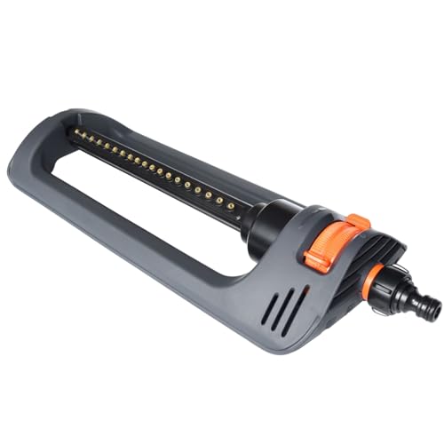 Oszillierender Sprinkler, Sprinkler für Garten, automatischer Oszillationssprinkler mit 19 Loch -Messingdüsen, Gartenwerkzeugwässerung für Rasen und Garten für Outdoors Oszillierender Sprinkler, Sprinkler für Garten, automatischer Oszillationssprinkler mit 19 Loch -Messingdüsen, Gartenwerkzeugwässerung für Rasen und Garten für Outdoors von Jeorywoet