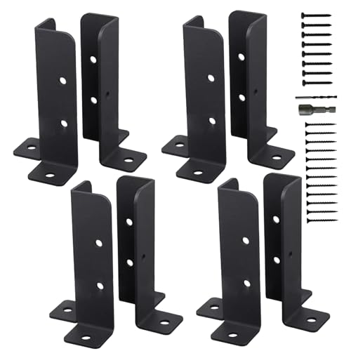 Pergola -Klammerkit, 8pcs Pergola -Klammern, einstellbare stabile Halterung für Terrassen, Zäune, Geländer, Postfachhalterung, Terrasseabdeckungen von Jeorywoet