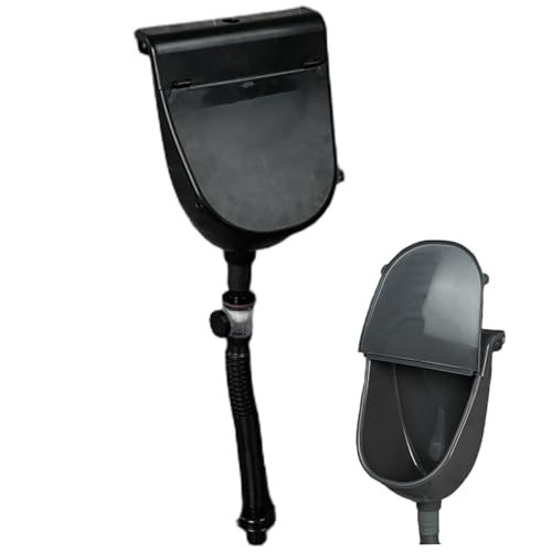 Plastikurinale für Männer, wasserfreies Urinal, wandmontierte Antispritzplastikurinale für Männer mit Deckel und Pfeife für Badezimmer Toilettenhausgarten Wohnmobil, grau für Zuhause Plastikurinale für Männer, wasserfreies Urinal, wandmontierte Antispritzplastikurinale für Männer mit Deckel und Pfeife für Badezimmer Toilettenhausgarten Wohnmobil, grau für Zuhause von Jeorywoet