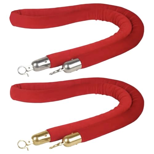 Rote Teppichseile und Stangen, Samtseil 4, 9 Fuß Hanges rotes Seil mit Haken Velvet Crowd Control Barrieren für Geburtstagsfeier Dekorationen Autoausstellungen große Eröffnungszeremonie für Zuhause Rote Teppichseile und Stangen, Samtseil 4, 9 Fuß Hanges rotes Seil mit Haken Velvet Crowd Control Barrieren für Geburtstagsfeier Dekorationen Autoausstellungen große Eröffnungszeremonie für Zuhause von Jeorywoet