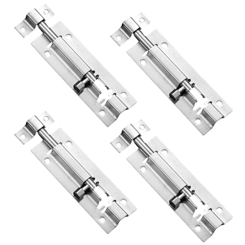 Schleifschloss, Schleife Verriegelung, 4pcs verdickte Edelstahl -Fassschrauben mit Schrauben, 3 Zoll Schloss für Tür Schlafzimmer Brustschrank Fensterzaun für Zuhause Schleifschloss, Schleife Verriegelung, 4pcs verdickte Edelstahl -Fassschrauben mit Schrauben, 3 Zoll Schloss für Tür Schlafzimmer Brustschrank Fensterzaun für Zuhause von Jeorywoet