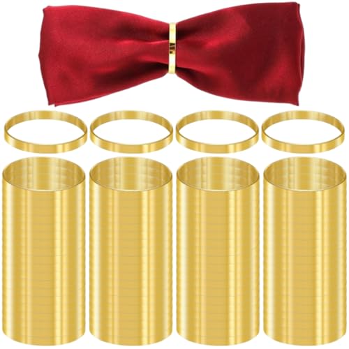 Serviettenringe Masse, 100pcs Gold Serviettenringe 1, 7 Elegantes Gold wiederverwendbar für Hochzeiten, Partys, Abendessen von Jeorywoet