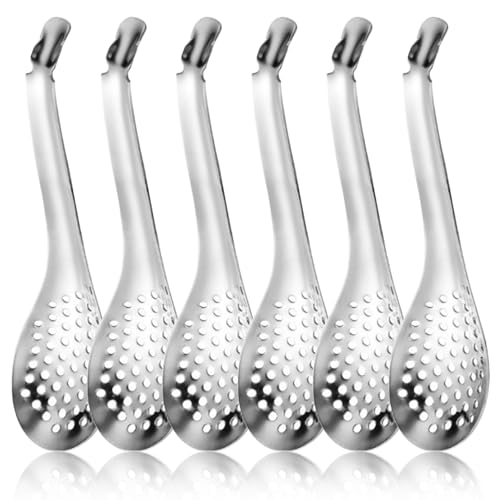 Slotted Spoon Edelstahl, kleine geschlitzte Löffel 6pcs modern von Jeorywoet