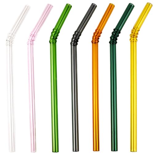 Strohhalme wiederverwendbar, Glas Stroh Strohhalme wiederverwendbar, Glas Stroh von Jeorywoet