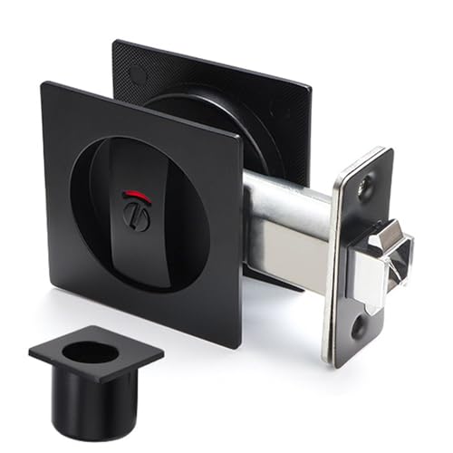 Taschen -Türschlösser, Taschentürschlösser mit schwerer schwarzer Hardware mit Indikator für Badezimmer für Zuhause Taschen -Türschlösser, Taschentürschlösser mit schwerer schwarzer Hardware mit Indikator für Badezimmer für Zuhause von Jeorywoet
