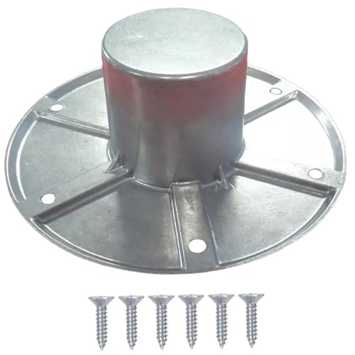 Tischbasis, RV -Tischbasis -Mount Aluminiumanhänger Bein Ersatz für Camine Marine -Bootstische, 5, 91 Zoll Außendurchmesser, Silber von Jeorywoet