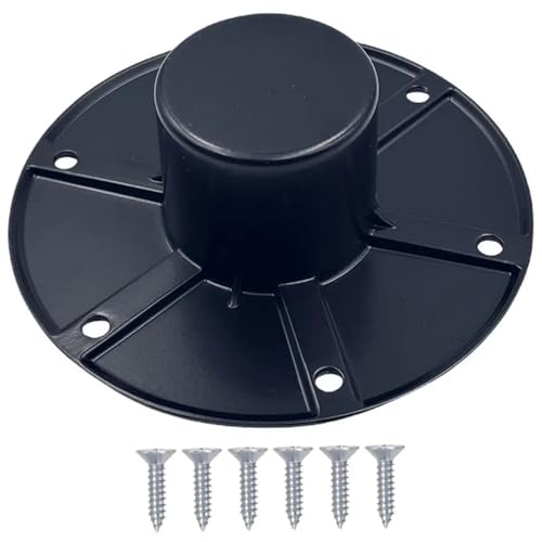 Tischbasis, RV -Tischbasis -Mount Aluminiumanhänger Bein Ersatz für Camine Marine -Bootstische, 5, 91 Zoll Außendurchmesser, schwarz von Jeorywoet