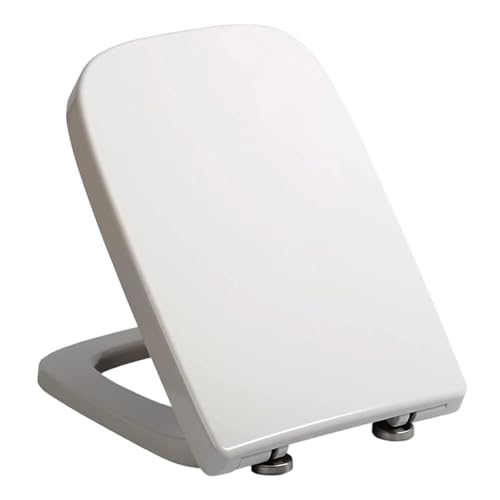 Toilettensitz, quadratischer Toilettensitz, 18x14 Zoll Plastikweicher naher Deckel, schwerwiegendes Zuhause für das Badezimmer Toilettensitz, quadratischer Toilettensitz, 18x14 Zoll Plastikweicher naher Deckel, schwerwiegendes Zuhause für das Badezimmer von Jeorywoet