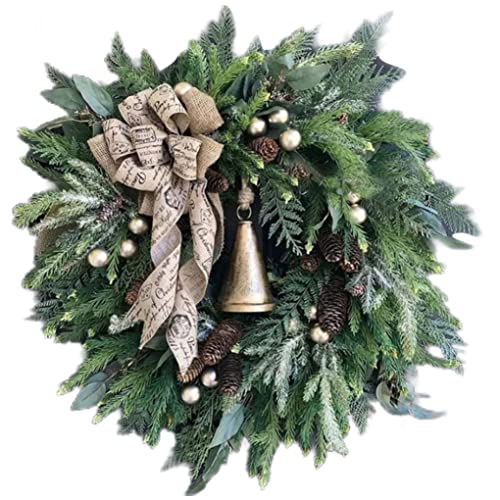 Weihnachtstürkranz Künstliche Kieferngirlande Dekoration Party Ornamente 40 cm, großer Kiefernkranz von Jeorywoet
