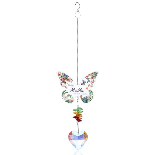 Schmetterling Acryl Geburtstagsgeschenk für Mama Besondere Geschenke Sonnenfänger Kristall, Suncatcher Muttertag Valentinstag Weihnachten Erntedankfest Hochzeitstag Ostern von Jeqqinuz