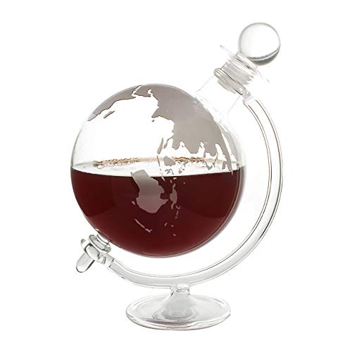 Jeray Mixology Globe Whisky Dekanter Glas mit Wiege von Jeray