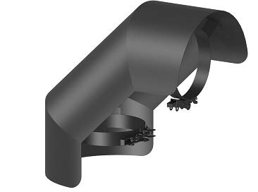 Strahlungsschutz FERRO Bogen 90° stehend Ø 150 mm, lackiert gußgrau Strahlungsschutz FERRO Bogen 90° stehend Ø 150 mm, lackiert gußgrau von Jeremias