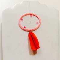 Muttertag, Oktober Geburtsstein Traumfänger, Humane Feder, Roter Feder Rosa Traumfänger Gedicht Ist Enthalten von JeriAielloartstore