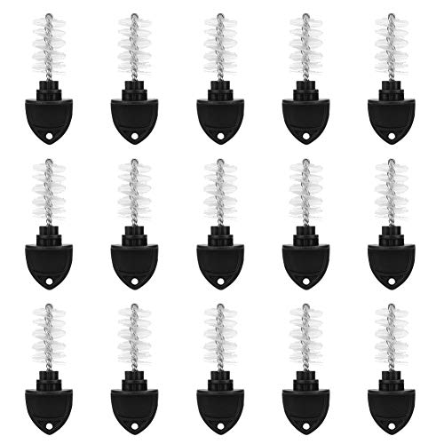 Jerliflyer Bierhahn Stöpsel Bürste, 15 Stück Nylon Wasserhahn Reiniger Homebrew Zubehör Bierhahn Bürste für Bar Länge Bier Stöpsel Zapf Bürste Nylon Reinigungsbürste von Jerliflyer