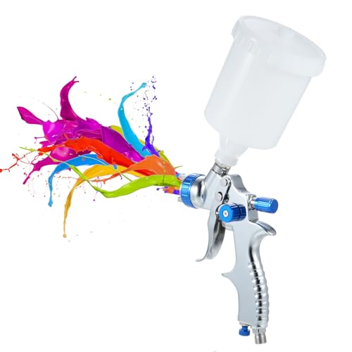 Jerliflyer -Lackpistole, Niedrigvolumen -Schwerkraft -Futtermittel mit 1,3 mm Düse und 600 CCM Fluid Cup für Autoreiture Zaunmalerei Jerliflyer -Lackpistole, Niedrigvolumen -Schwerkraft -Futtermittel mit 1,3 mm Düse und 600 CCM Fluid Cup für Autoreiture Zaunmalerei von Jerliflyer