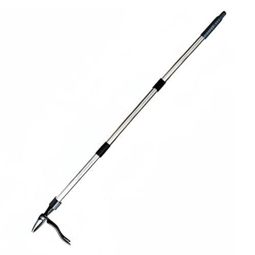 Jerliflyer Weed Puller Tool, Stand up Heavy Duty Weed Remover Tool 44 Inch Adjustable Handle 4 Claw Hand Gardening Tools for Lawn von Jerliflyer