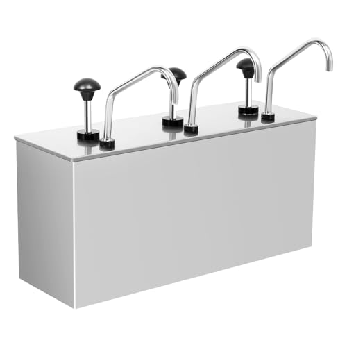 4 l x 3 Soßenspender, Senf-, Ketchup- und Soßen-Pumpspender, geeignet für Buffets, Restaurants von Jerool