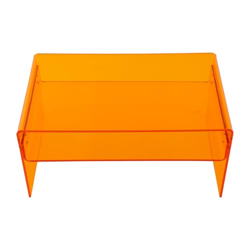 Jerool Acryl-Couchtisch, zweistöckig, mit offenem Regal, zweistöckig, Sofa-Beistelltisch, geeignet für Wohnungen und Büros Jerool Acryl-Couchtisch, zweistöckig, mit offenem Regal, zweistöckig, Sofa-Beistelltisch, geeignet für Wohnungen und Büros von Jerool