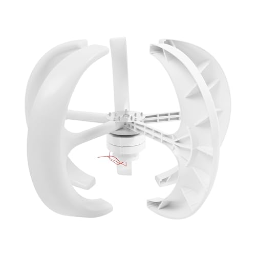 Vertikale Windkraftanlage, Windturbine, Laternentyp-Windturbinengenerator (mit Steuerung), mit Steuerung und Flansch, geeignet für Haus, Schiff und Straßenlaterne von Jerool