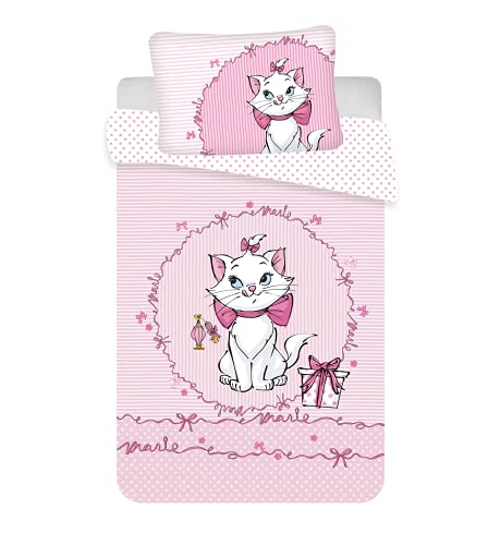 Disney Aristocats Marie The Cat Bed Linen Set 100 x 135 cm 100% Cotton von Jerrry Fabrics