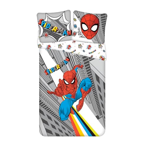 Bettwäsche Spiderman Pop 100% Baumwolle, Bettbezug 140 x 200 cm + Kissenbezug 65 x 65 cm von Jerry Fabrics