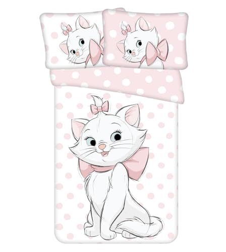 Jerry Fabrics Disney Cat Marie Aristocats Baby Bettwäsche 100 x 135 cm von Jerry Fabrics