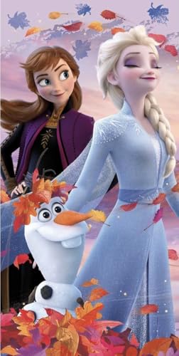 Jerry Fabrics Badetuch Disney Frozen Eiskönigin weiches Badetuch Größe: 70x140 100% Baumwolle von Jerry Fabrics