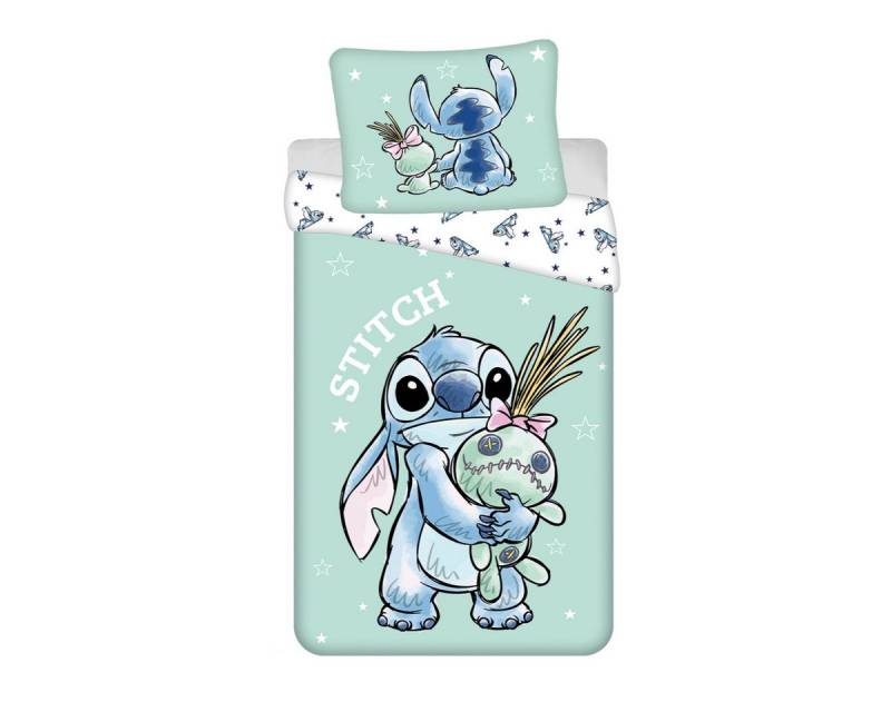 Jerry Fabrics Bettwäsche Disney Lilo & Stitch Buddies Design 140x200 cm 70x90 cm Baumwolle, Baumwolle von Jerry Fabrics