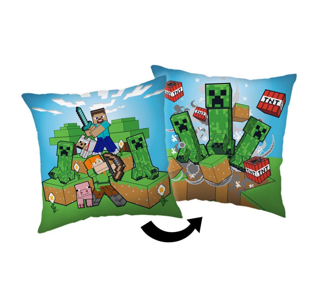 Jerry Fabrics Dekokissen Minecraft Creeper Chaos Dekokissen 40x40 cm Jerry Fabrics Dekokissen Minecraft Creeper Chaos Dekokissen 40x40 cm von Jerry Fabrics