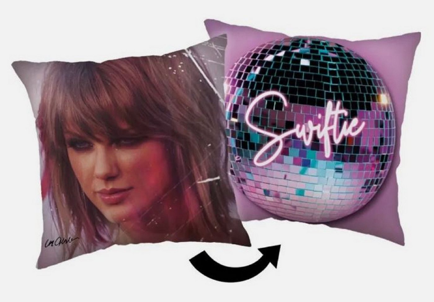 Jerry Fabrics Dekokissen Taylor Swift Dekokissen, weich, Motiv: Swiftie, 40 x 40 cm Jerry Fabrics Dekokissen Taylor Swift Dekokissen, weich, Motiv: Swiftie, 40 x 40 cm von Jerry Fabrics